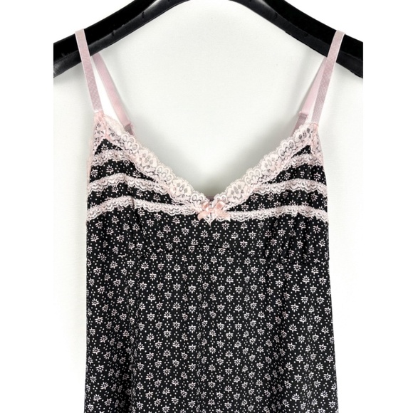 Vintage Marilyn Monroe Lingerie Printed Slip Dress in Black & Baby Pink • S/M - Picture 3 of 7